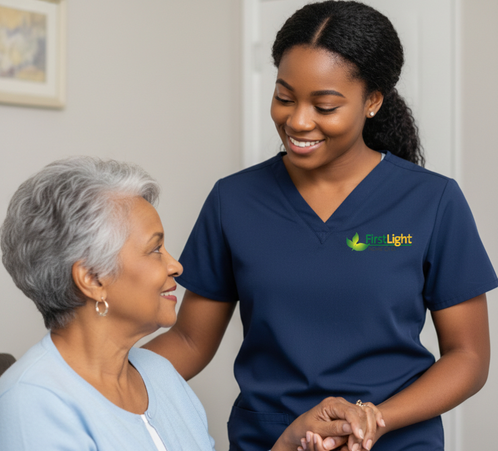 Firstlight home care senior and Doctor2