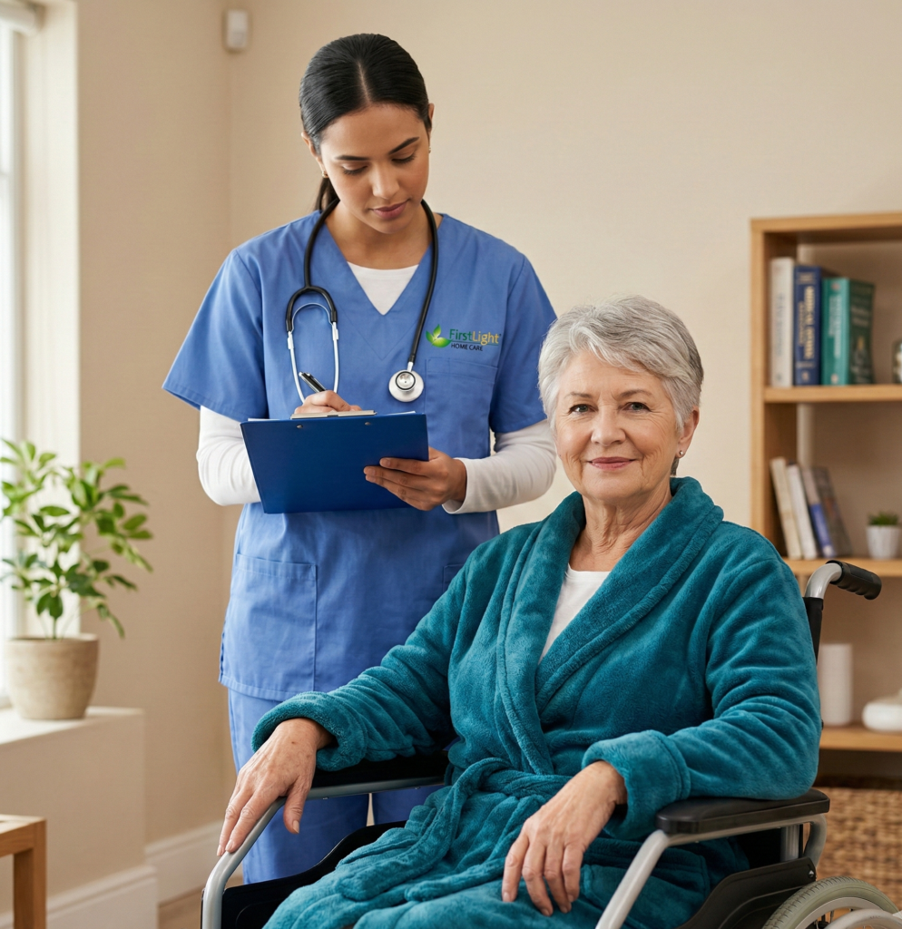 Firstlight home care senior sitting