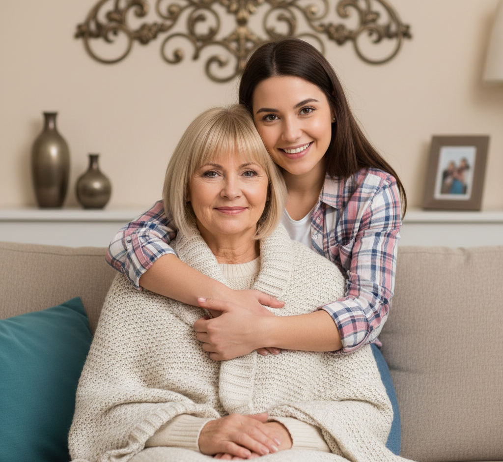 Respite Care mother and daughter Senior home care